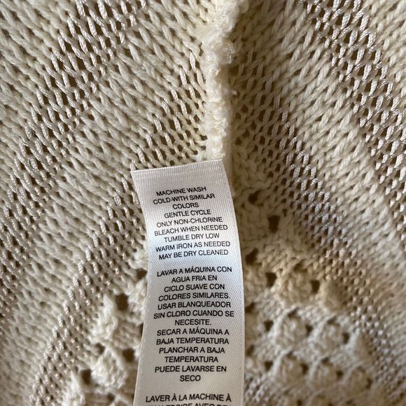 Chico’s Mixed-Stitch Crochet Cardigan | Size 2 | US Size Large 12 - Picture 8 of 13